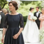 robe noire a un mariage