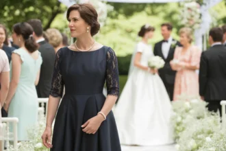 robe noire a un mariage