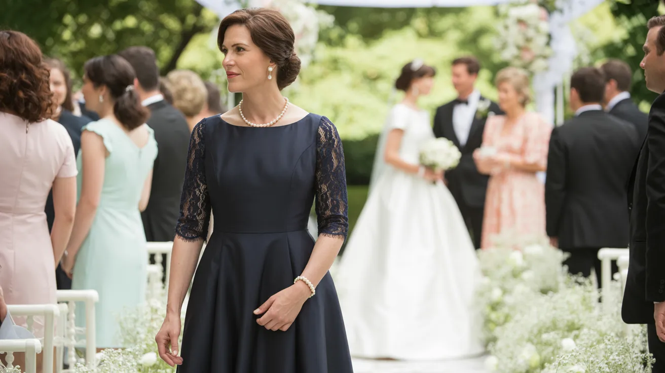 robe noire a un mariage