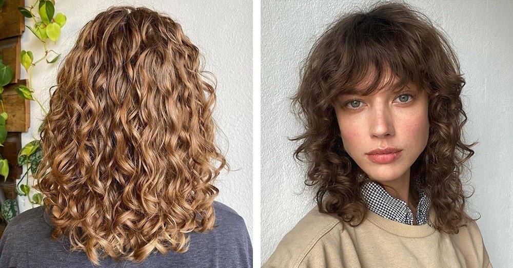 cheveux mi long permanente