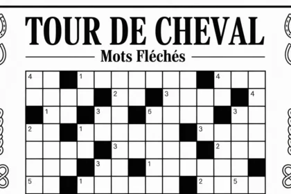 Tour de cheval mots fléchés