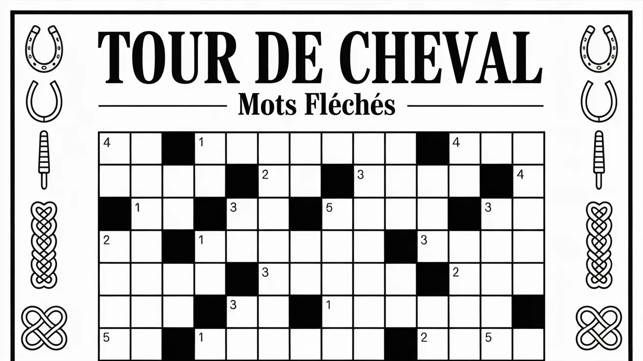 Tour de cheval mots fléchés