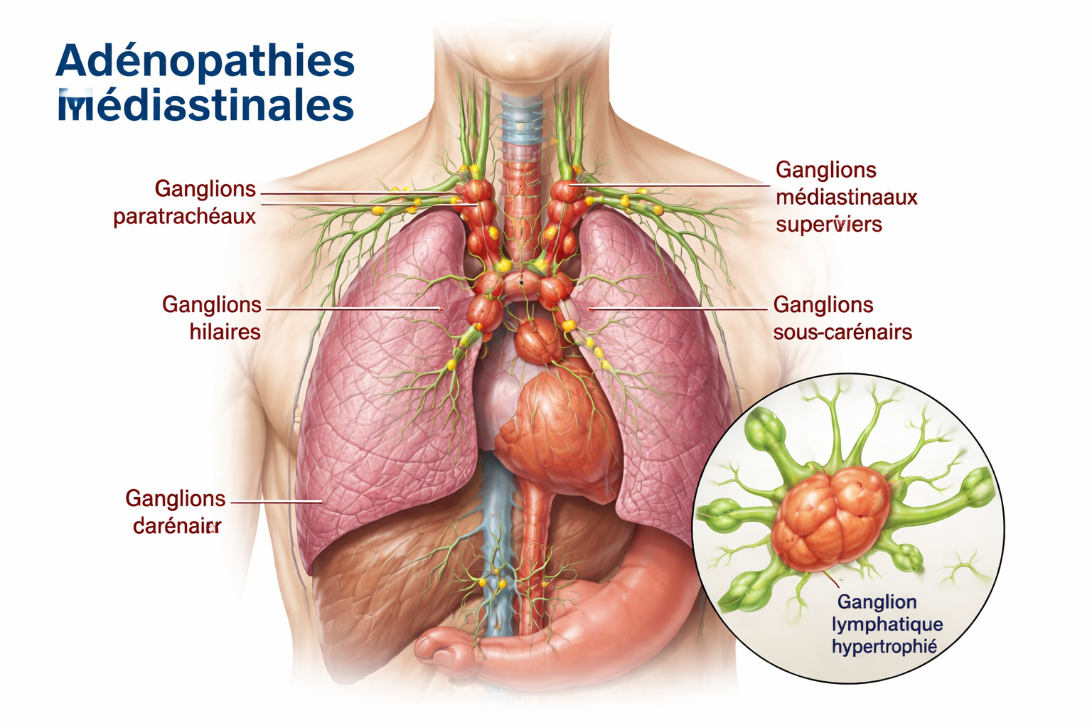adenopathie mediastinales