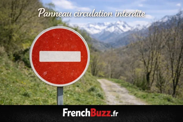 Panneau circulation interdite